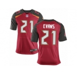 Men's Nike Tampa Bay Buccaneers #21 Justin Evans Elite Red Team Color NFL Jersey