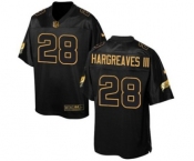 Men's Nike Tampa Bay Buccaneers #28 Vernon Hargreaves III Elite Black Pro Line Gold Collection NFL Jersey