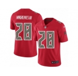 Men's Nike Tampa Bay Buccaneers #28 Vernon Hargreaves III Elite Red Rush NFL Jersey