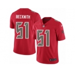 Men's Nike Tampa Bay Buccaneers #51 Kendell Beckwith Elite Red Rush NFL Jersey