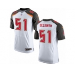 Men's Nike Tampa Bay Buccaneers #51 Kendell Beckwith Elite White NFL Jersey
