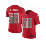 Men's Nike Tampa Bay Buccaneers #58 Kwon Alexander Elite Red Rush NFL Jersey