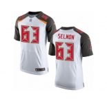 Men's Nike Tampa Bay Buccaneers #63 Lee Roy Selmon Elite White NFL Jersey