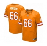 Men's Nike Tampa Bay Buccaneers #66 Ryan Jensen Elite Orange Glaze Alternate NFL Jersey