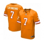 Men's Nike Tampa Bay Buccaneers #7 Chandler Catanzaro Elite Orange Glaze Alternate NFL Jersey