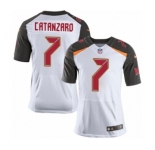 Men's Nike Tampa Bay Buccaneers #7 Chandler Catanzaro Elite White NFL Jersey