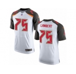 Men's Nike Tampa Bay Buccaneers #75 Davonte Lambert Elite White NFL Jersey
