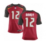 Men's Tampa Bay Buccaneers #12 Tom Brady Elite Red Home Drift Fashion Football Jersey