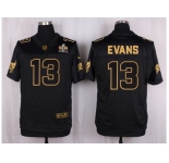 Nike Tampa Bay Buccaneers #13 Mike Evans Black Pro Line Gold Collection Jersey[Elite]