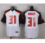 nike nfl jerseys tampa bay buccaneers #31 wright white[Elite]