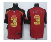 2015 new nike tampa bay buccaneers #3 winston red strobe jerseys[limited]