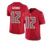 Men Nike Tampa Bay Buccaneers #12 Chris Godwin Limited Red Rush Vapor Untouchable NFL Jersey
