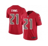 Men Nike Tampa Bay Buccaneers #21 Justin Evans Limited Red Rush Vapor Untouchable NFL Jersey