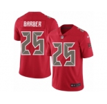 Men Nike Tampa Bay Buccaneers #25 Peyton Barber Limited Red Rush Vapor Untouchable NFL Jersey