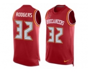 Men Nike Tampa Bay Buccaneers #32 Jacquizz Rodgers Limited Red Player Name & Number Tank Top NFL Jersey