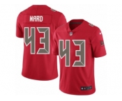 Men Nike Tampa Bay Buccaneers #43 T.J. Ward Limited Red Rush Vapor Untouchable NFL Jersey