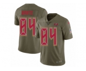 Men Nike Tampa Bay Buccaneers #84 Cameron Brate Limited Olive 2017 Salute to Service NFL Jersey