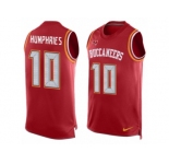 Men's Nike Tampa Bay Buccaneers #10 Adam Humphries Limited Red Player Name & Number Tank Top NFL Jersey