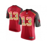 Men's Nike Tampa Bay Buccaneers #13 Mike Evans Limited Red Strobe NFL Jersey