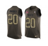 Men's Nike Tampa Bay Buccaneers #20 Ronde Barber Limited Green Salute to Service Tank Top NFL Jersey