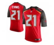 Men's Nike Tampa Bay Buccaneers #21 Justin Evans Limited Red Team Color NFL Jersey