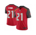 Men's Nike Tampa Bay Buccaneers #21 Justin Evans Vapor Untouchable Limited Red Team Color NFL Jersey