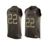 Men's Nike Tampa Bay Buccaneers #22 Doug Martin Limited Green Salute to Service Tank Top NFL Jersey