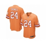 Men's Nike Tampa Bay Buccaneers #24 Brent Grimes Limited Orange Glaze Alternate NFL Jersey