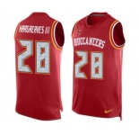 Men's Nike Tampa Bay Buccaneers #28 Vernon Hargreaves III Limited Red Player Name & Number Tank