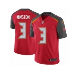 Men's Nike Tampa Bay Buccaneers #3 Jameis Winston Vapor Untouchable Limited Red Team Color NFL Jersey