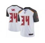 Men's Nike Tampa Bay Buccaneers #34 Charles Sims Vapor Untouchable Limited White NFL Jersey