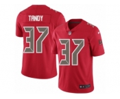 Men's Nike Tampa Bay Buccaneers #37 Keith Tandy Limited Red Rush NFL Jersey
