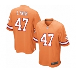 Men's Nike Tampa Bay Buccaneers #47 John Lynch Limited Orange Glaze Alternate NFL Jersey