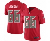 Men's Nike Tampa Bay Buccaneers #66 Ryan Jensen Limited Red Rush Vapor Untouchable NFL Jersey