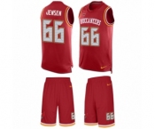 Men's Nike Tampa Bay Buccaneers #66 Ryan Jensen Limited Red Tank Top Suit NFL Jersey