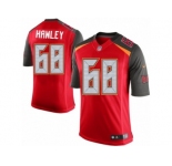Men's Nike Tampa Bay Buccaneers #68 Joe Hawley Limited Red Team Color NFL Jersey