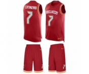Men's Nike Tampa Bay Buccaneers #7 Chandler Catanzaro Limited Red Tank Top Suit NFL Jersey