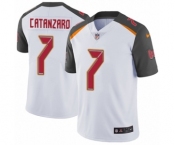 Men's Nike Tampa Bay Buccaneers #7 Chandler Catanzaro White Vapor Untouchable Limited Player NFL Jersey
