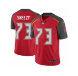 Men's Nike Tampa Bay Buccaneers #73 J. R. Sweezy Vapor Untouchable Limited Red Team Color NFL Jersey