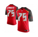Men's Nike Tampa Bay Buccaneers #75 Davonte Lambert Limited Red Team Color NFL Jersey