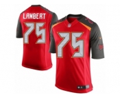 Men's Nike Tampa Bay Buccaneers #75 Davonte Lambert Limited Red Team Color NFL Jersey