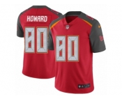 Men's Nike Tampa Bay Buccaneers #80 O. J. Howard Vapor Untouchable Limited Red Team Color NFL Jersey
