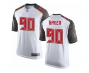 Men's Nike Tampa Bay Buccaneers #90 Chris Baker Limited White NFL Jersey
