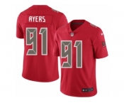 Men's Nike Tampa Bay Buccaneers #91 Robert Ayers Limited Red Rush NFL Jersey