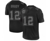 Men's Tampa Bay Buccaneers #12 Tom Brady Black 2019 Salute to Service Limited Jersey