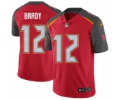 Men's Tampa Bay Buccaneers #12 Tom Brady Red Team Color Vapor Untouchable Limited Player Football Jersey