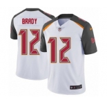 Men's Tampa Bay Buccaneers #12 Tom Brady White Vapor Untouchable Limited Player Football Jersey