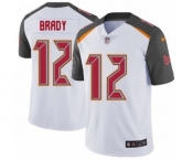 Men's Tampa Bay Buccaneers #12 Tom Brady White Vapor Untouchable Limited Player Football Jersey