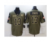 Men's Tampa Bay Buccaneers #13 Mike Evans Nike Olive 2021 Salute To Service Limited Player Jersey