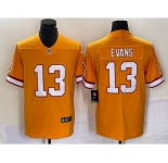 Men's Tampa Bay Buccaneers #13 Mike Evans Yellow Throwback Limited Stitched Jersey